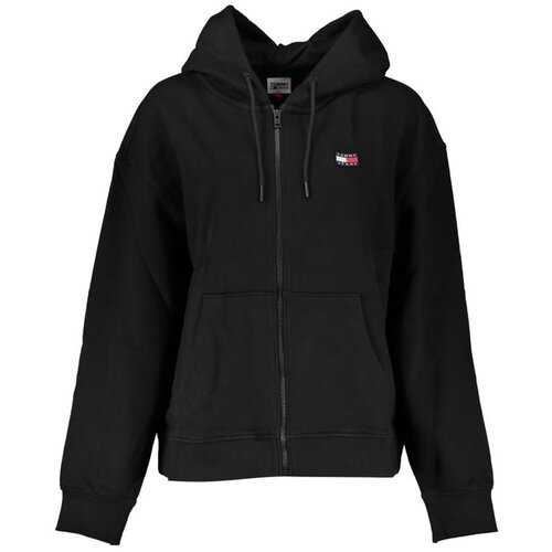 Tommy Hilfiger Ženska Crna Majica s Kapuljačom na Patentni Zatvarač Cijene