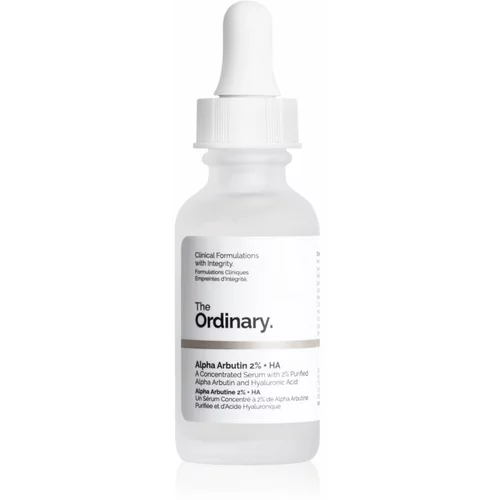 The Ordinary Alpha Arbutin 2% + HA posvjetljujući serum za lice s hijaluronskom kiselinom 60 ml