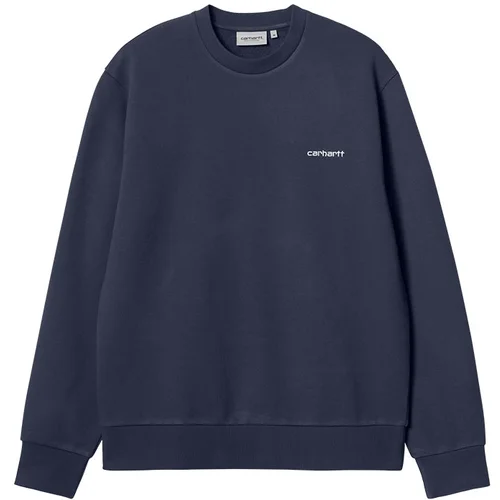 Carhartt WIP Script Embroidery Sweat Air Force Blue