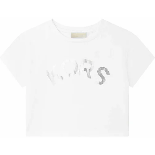 Michael Kors Otroška bombažna kratka majica siva barva