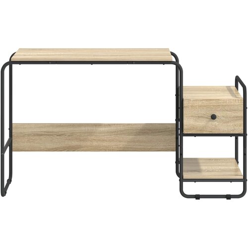  Stol s pohranom Hrast sonoma 131.5 x 50 x 75.5 cm Slike