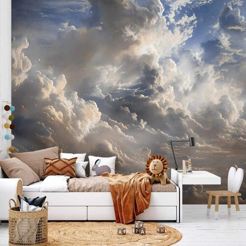 Foto tapeta - Golden Reflections on Clouds Foretelling Dusk 98x70 Cijene