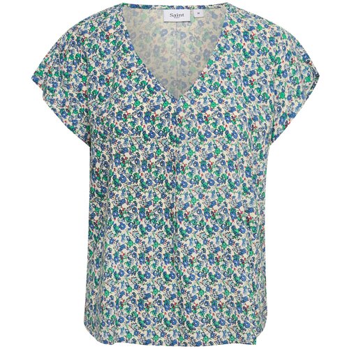 Saint Tropez Bluza &amp;#039;UmaraSZ&amp;#039; bež / modra / zelena / rdeča / črna Slike