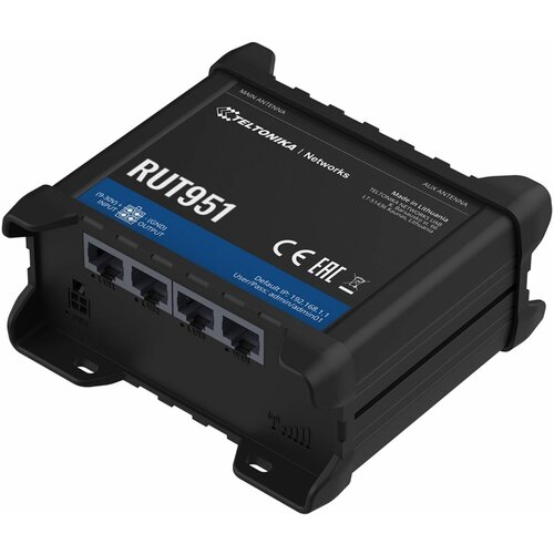 Teltonika usmerjevalnik Wi-Fi 150Mb LTE 2xSIM RUT951, (21209396) Slike