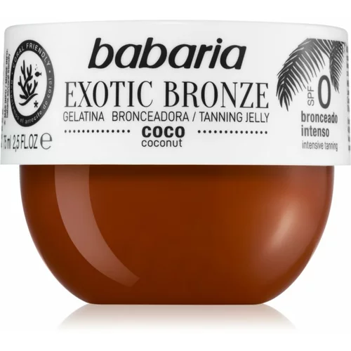 Babaria Tanning Jelly Exotic Bronze gel za telo pospešujoči porjavitev 75 ml