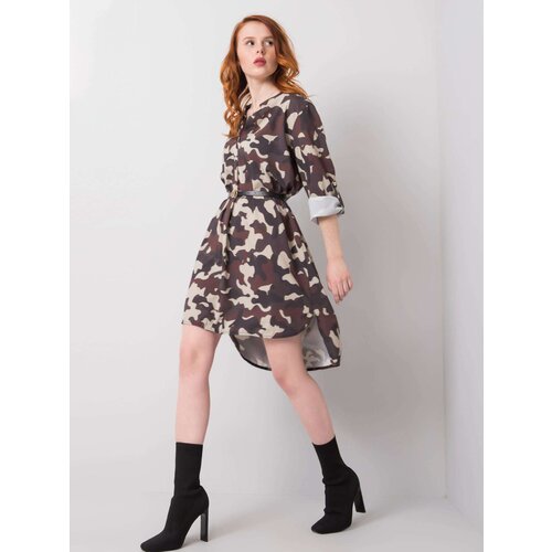 Italy Moda Dress-DHJ-SK-5766G.30-beige Slike