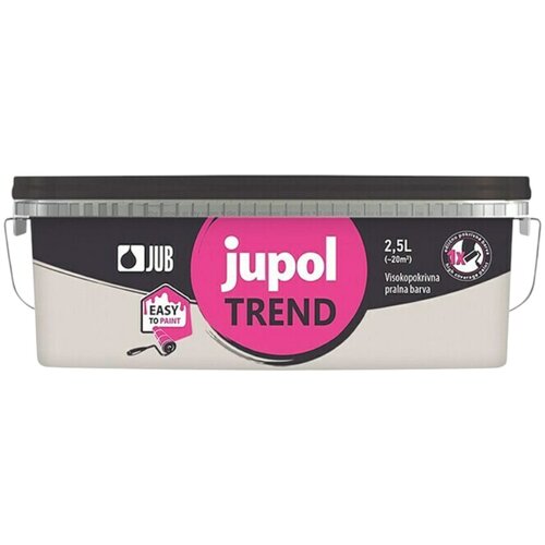 Jub unutarnja disperzijska boja , trend, ivory (slon siva, 2,5 l) Slike