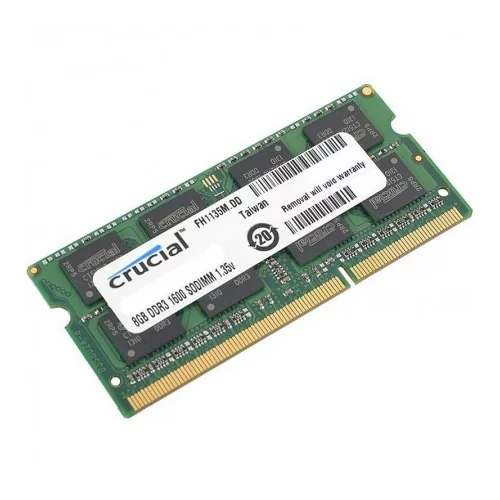 Crucial RAM za prenosnike SODIMM 8GB 1600MHz 1,35V DDR3L (CT102464BF160B)