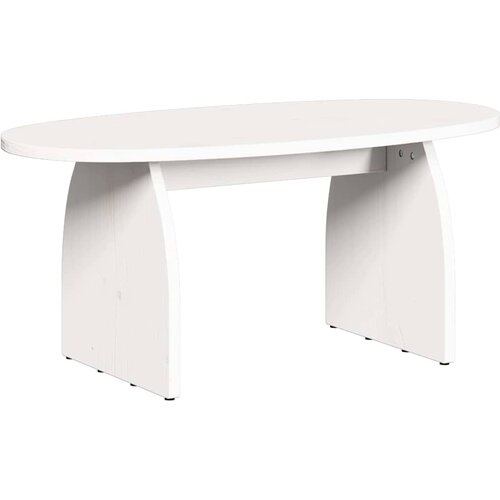  Kava Stol Bijelo 80 x 40 x 35 cm Čvrsto borovo drvo Slike