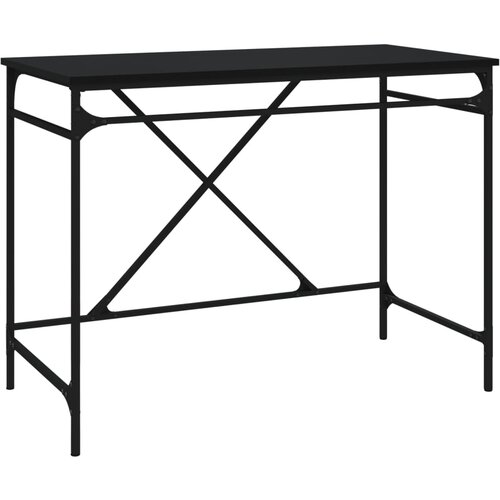 Maison Chic Pisalna miza - pisarniška miza - Računalniška miza črna 100x50x75 cm inženirski les in železo, (21784993) Cene