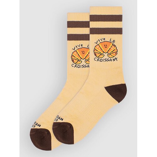 American Socks Vive Le Croissant - Mid High Nogavice beige Cene