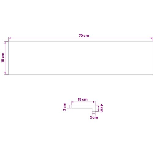  Prozorske klupice 2 kom. Bijela 70 x 15 x 2 cm Slike