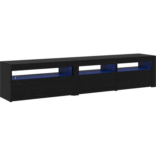 TV omarica z LED lučmi 2 pcs Črna Orehovina 195 x 35 x 40 cm, (5000098383) Cene