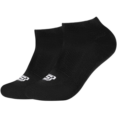 Skechers Nogavice 2PPK Basic Cushioned Sneaker Socks Črna Slike