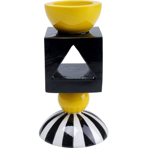 KARE Svećnjak Geo, 14cm, Crni Cene