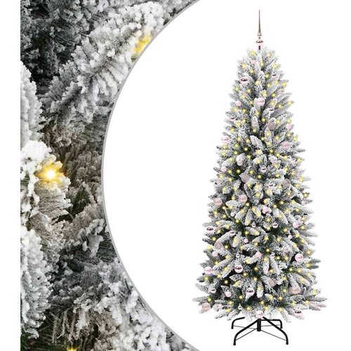 vidaXL Umestno božično drevo med 300 LED Bela 93 x 93 x 240 cm, (5000068059) Cene