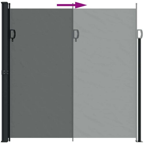 VidaXL Bočna tenda na uvlačenje antracit 200x300 cm Slike