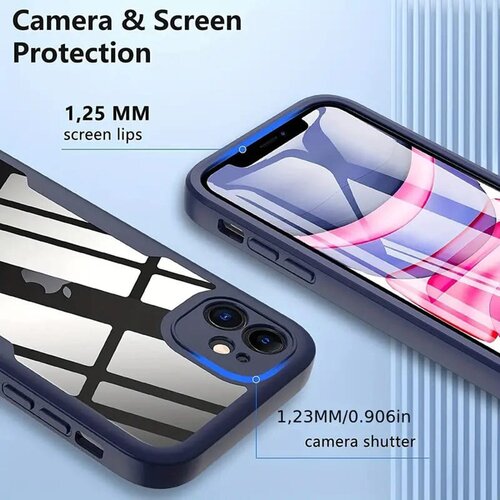 Techsuit ColorVerse 360 Series obostrana za&amp;scaron;titna maska za iPhone 13 &amp;ndash; crna Slike