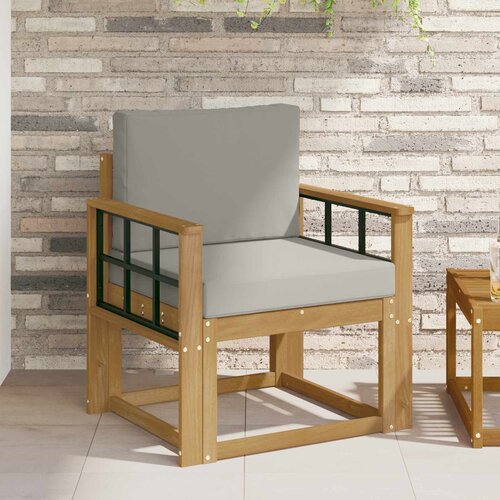  2 Komad Set vanjskih sofa Poliester Bijela i svijetlosiva Cene