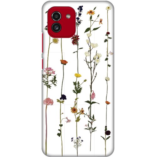 maska silikonska print skin za samsung A035G galaxy A03 flower Slike