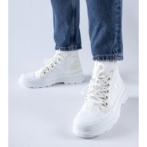 Gemre White high fabric sneakers Casalma Slike