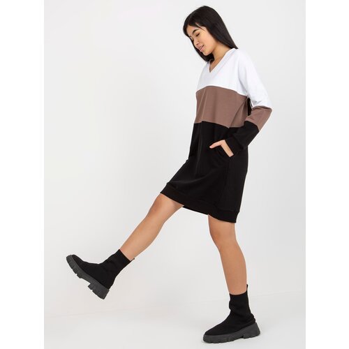 RUE PARIS Dress-RV-SK-8382.04-white-black Cene