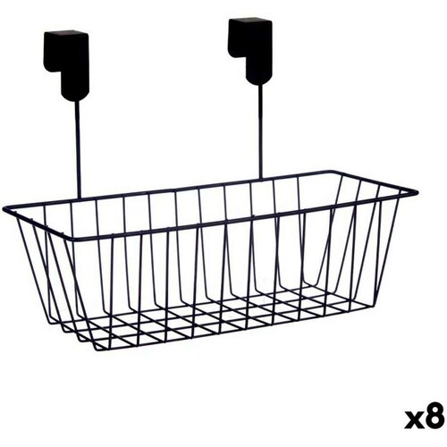  Košara za Kuhinjsku Policu Crna Željezo 28 x 12 x 9 cm (8 kom.) Cijene