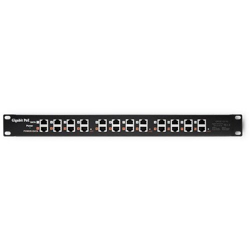 Qoltec 54478 Patch panel RACK | 12 ports | PoE | Black Cijene