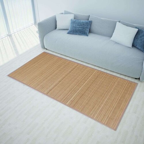  Pravokutni tepih od smeđeg bambusa 120 x 180 cm Cijene
