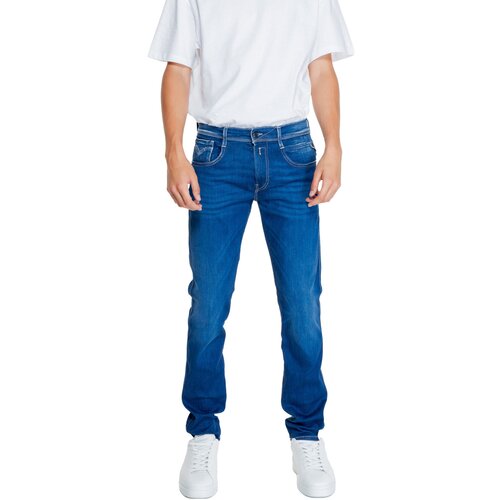 Replay Hlače 11.5 OZ HYPERFLEX M914Y .000.661 K04 Modra Cene