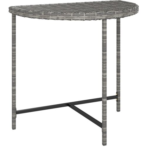  Vrtni stol sivi 80 x 50 x 75 cm od poliratana Slike