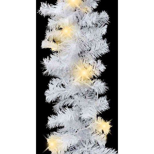 VidaXL Božićna girlanda s LED svjetlima 10 m bijela Slike