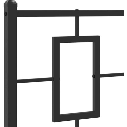  Metalno uzglavlje za krevet crno 75 cm - Crna 75 cm 1 Slike