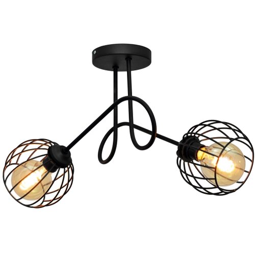  Plafonski luster OXFORD 2xE27/15W/230V crni Slike