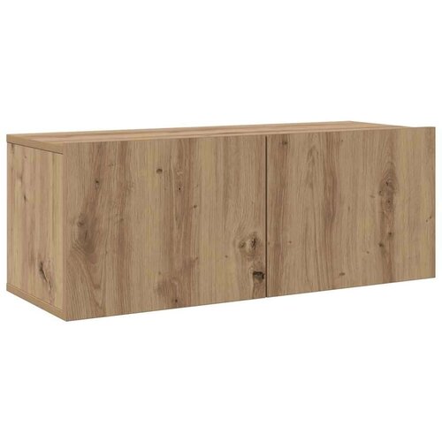VidaXL Set TV komoda s policom Ostalo s pohranom s vratima Podesiva 6 pcs hrast artisan 30.5 x 30 x 90 cm Slike