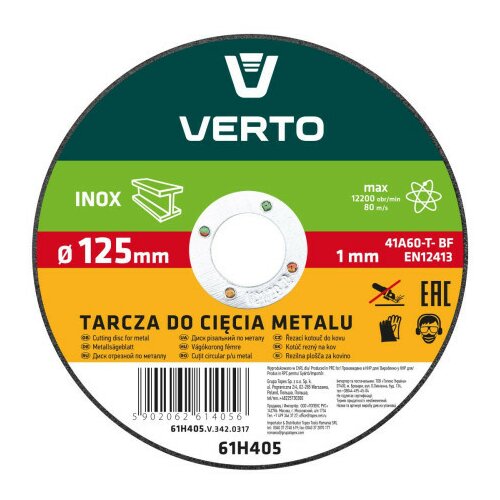 Verto ploča za metal 125x1 ( 61H405 ) Cene