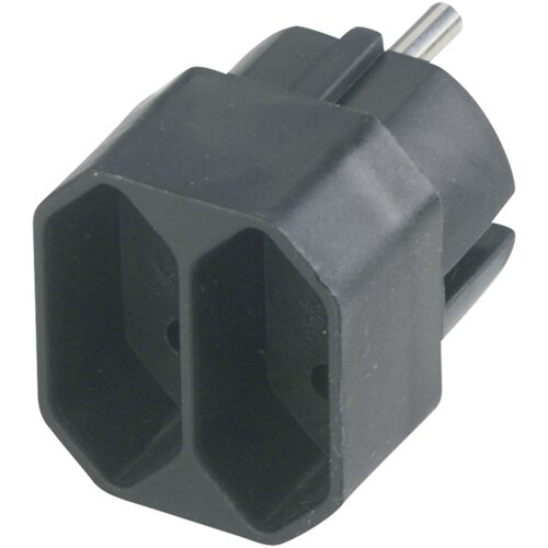 REV transition plug 2-fold black European socket Cijene