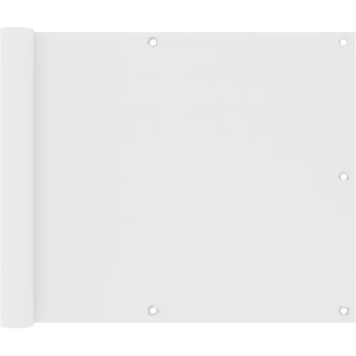 vidaXL balkonski zastor bijeli 75 x 500 cm od tkanine Oxford