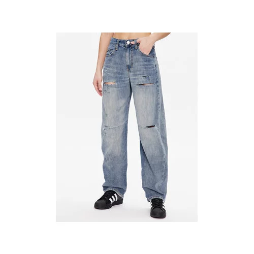 BDG Urban Outfitters Jeans hlače BDG LOGAN CINCH RIPPED 76473453 Mornarsko modra Relaxed Fit