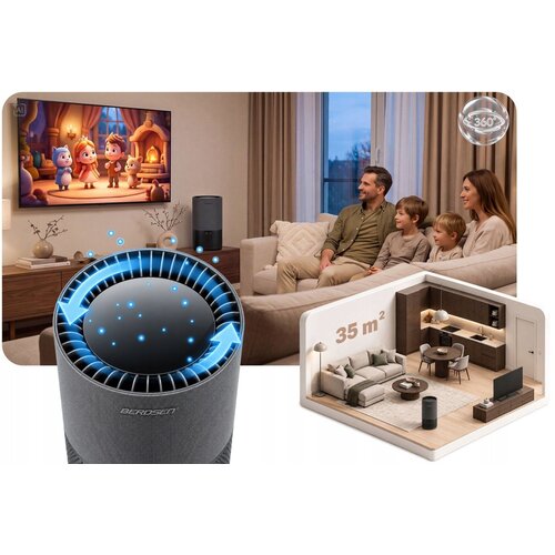 Berdsen BD-503 &amp;ndash; Evaporativni ovlaživač zraka 5 L, 350 ml/h, 35 W Slike