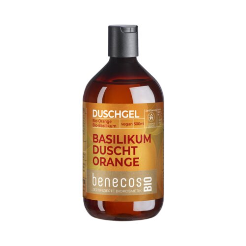 Benecos BIO gel za prhanje &amp;quot;Basilikum duscht Orange&amp;quot; Slike