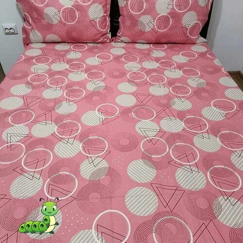 Posteljina krugovi i trouglovi - više boja - roze Cene