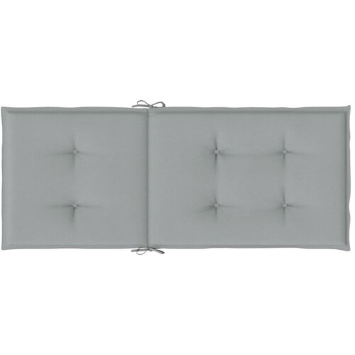  Jastuci za stolice 2 kom svjetlosivi 120 x 50 x 4 cm od tkanine Slike