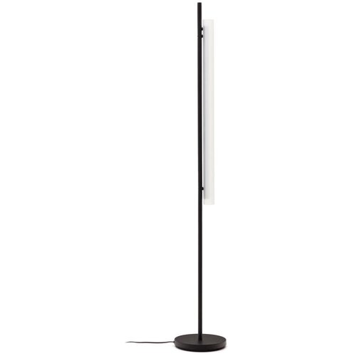Kave Home Črno-bela LED stoječa svetilka s steklenim senčilom (vi&amp;scaron;ina 150 cm) Vauxall &amp;ndash; Slike