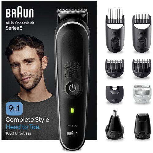 Braun trimer Series 5 5420 All-In-One Style Kit 9-u-1, multigroomer, za bradu, kosu i tijelo Cijene