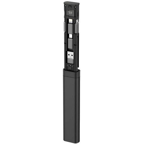Oem Qualo, Hub 9 v 1 z bralnikom kartic in USB-C na USB-C kablom 65W, ultra praktičen, Črna, (5000185081) Cene