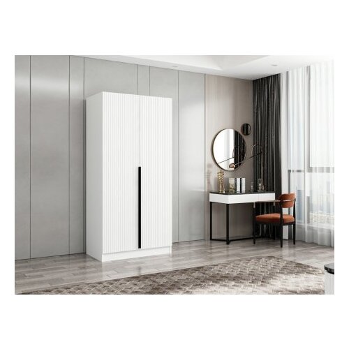 Woody Fashion Ormar Kale 90x210x52cm Bijeli Slike