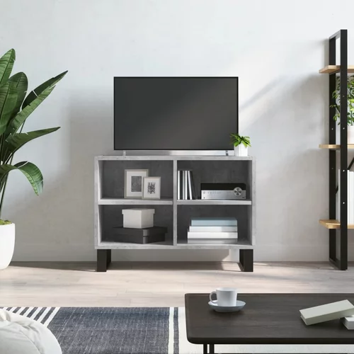 vidaXL TV ormarić siva boja betona 69 5x30x50 cm konstruirano drvo