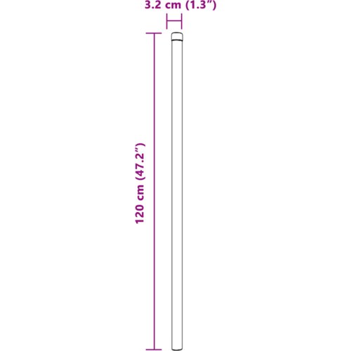 vidaXL Ograjni stebri 2 pcs srebrna 120 cm Cinkano jeklo Cene