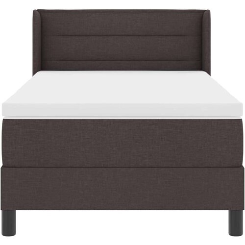  Boxspring krevet s madracem s madracem Tamno smeđa 90 x 190 cm Slike